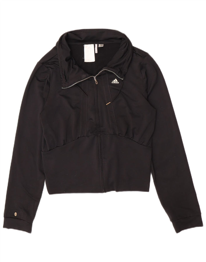 Adidas Dame Clima 365 Træningsdragt Topjakke UK 14 Medium Sort Polyester