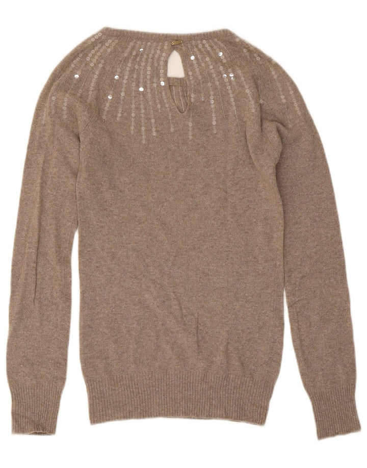 Cycle Dame Boat Neck Jumper Sweater UK 6 XS Brun
