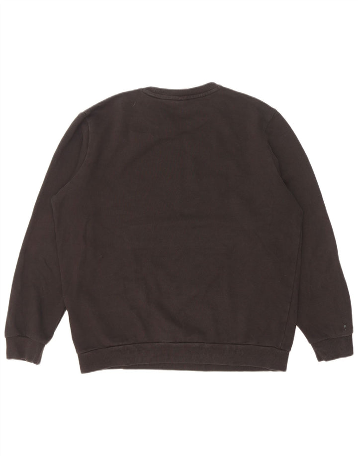 Puma Herre Grafisk Sweatshirt Jumper Medium Sort Bomuld