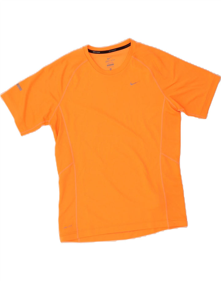 NIKE Mens Dri Fit T-Shirt Top Medium Orange Polyester Vintage Nike and Second-Hand Nike from Messina Hembry 