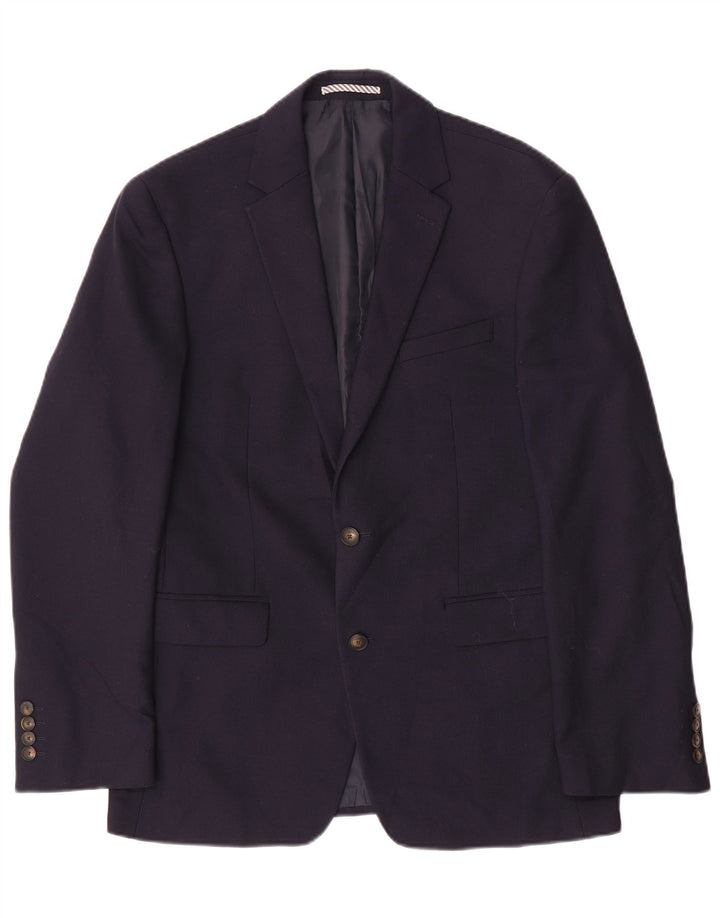 Marks & Spencer Herre 2-knaps Slim Fit Blazer Jacket UK 38 Medium Navy Blue