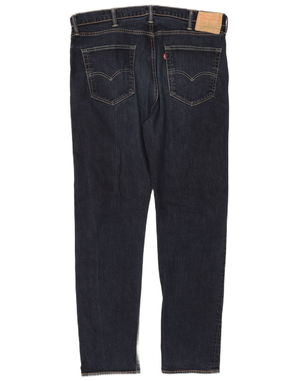 Levi's Herre 522 Straight Jeans W38 L34 Marineblå Bomuld