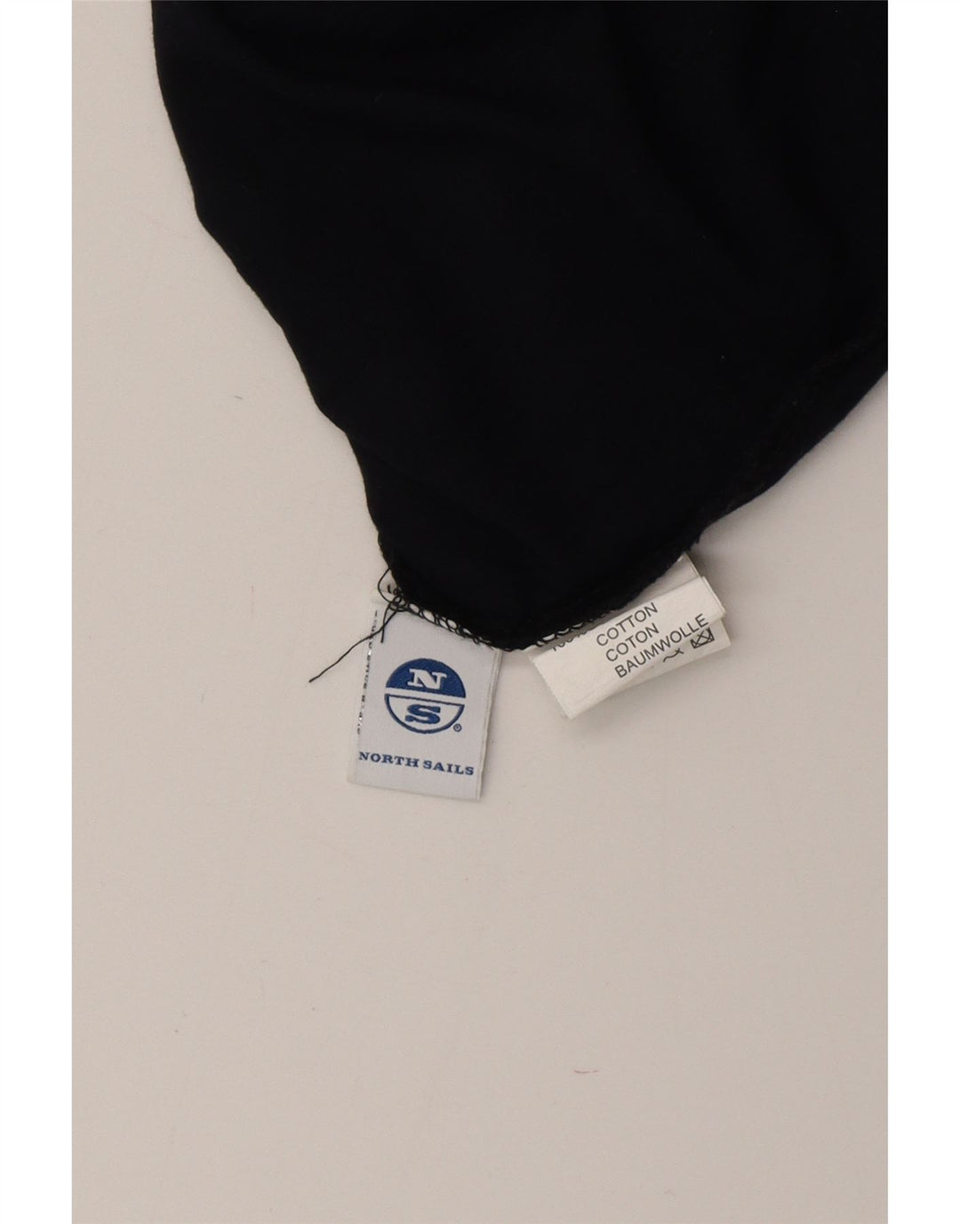 NORTH SAILS Herre grafisk top langærmet stor marineblå bomuld