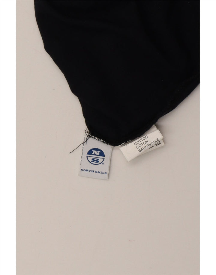 NORTH SAILS Herre grafisk top langærmet stor marineblå bomuld