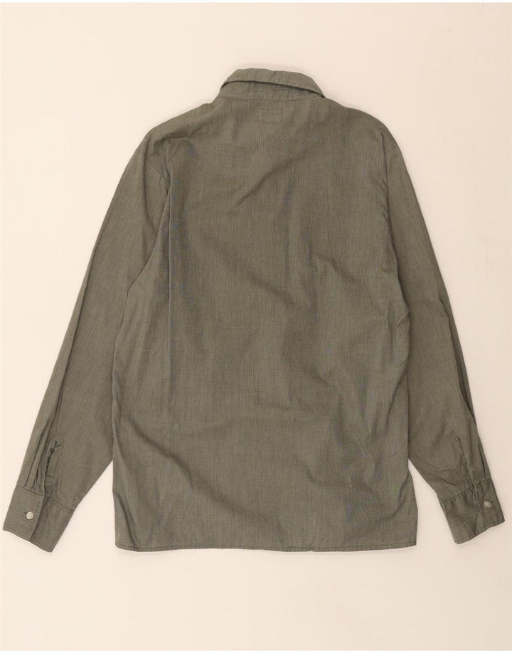 LEVI'S Mens Shirt Medium Green Cotton Vintage Levi's and Second-Hand Levi's from Messina Hembry 