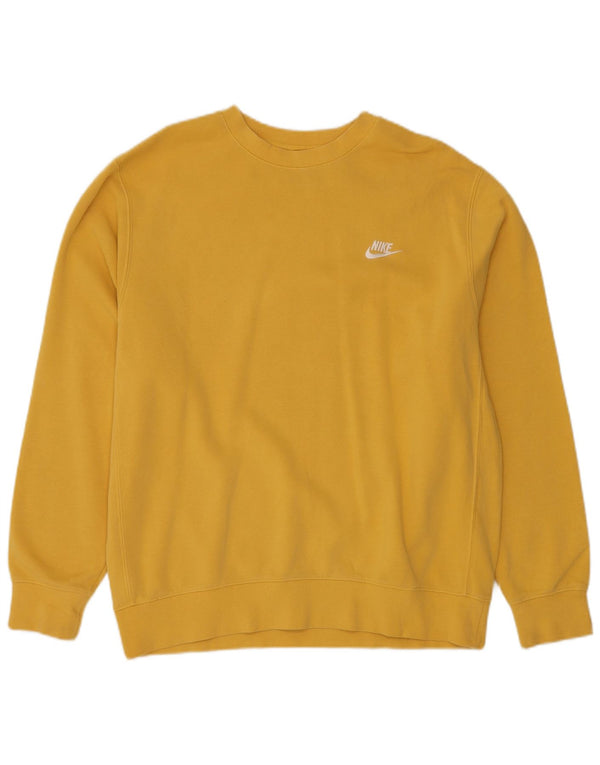 NIKE Sweatshirt til mænd, stor gul bomuld