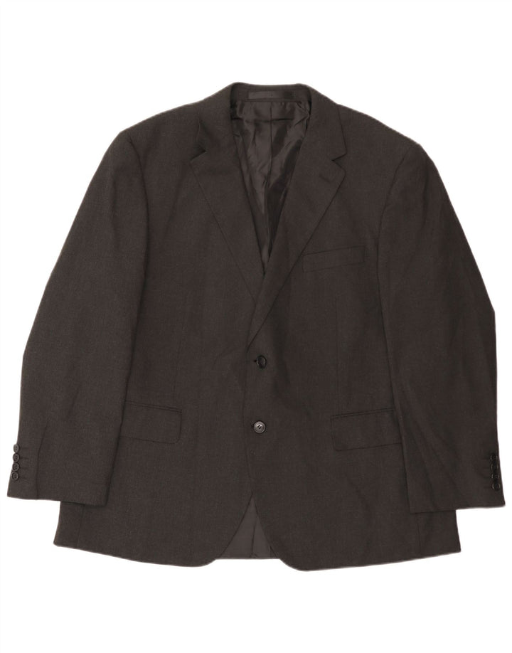 Marks & Spencer Herre 2-knaps blazerjakke UK 44 XL Grå polyester