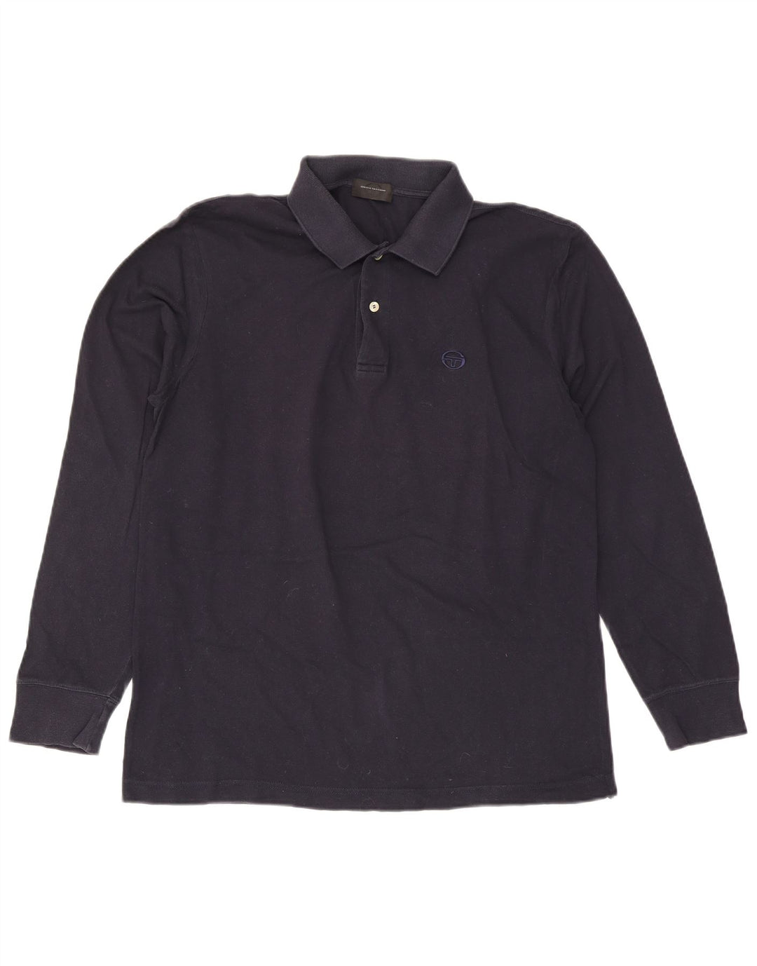 Sergio Tacchini Langærmet herre poloshirt Stor marineblå