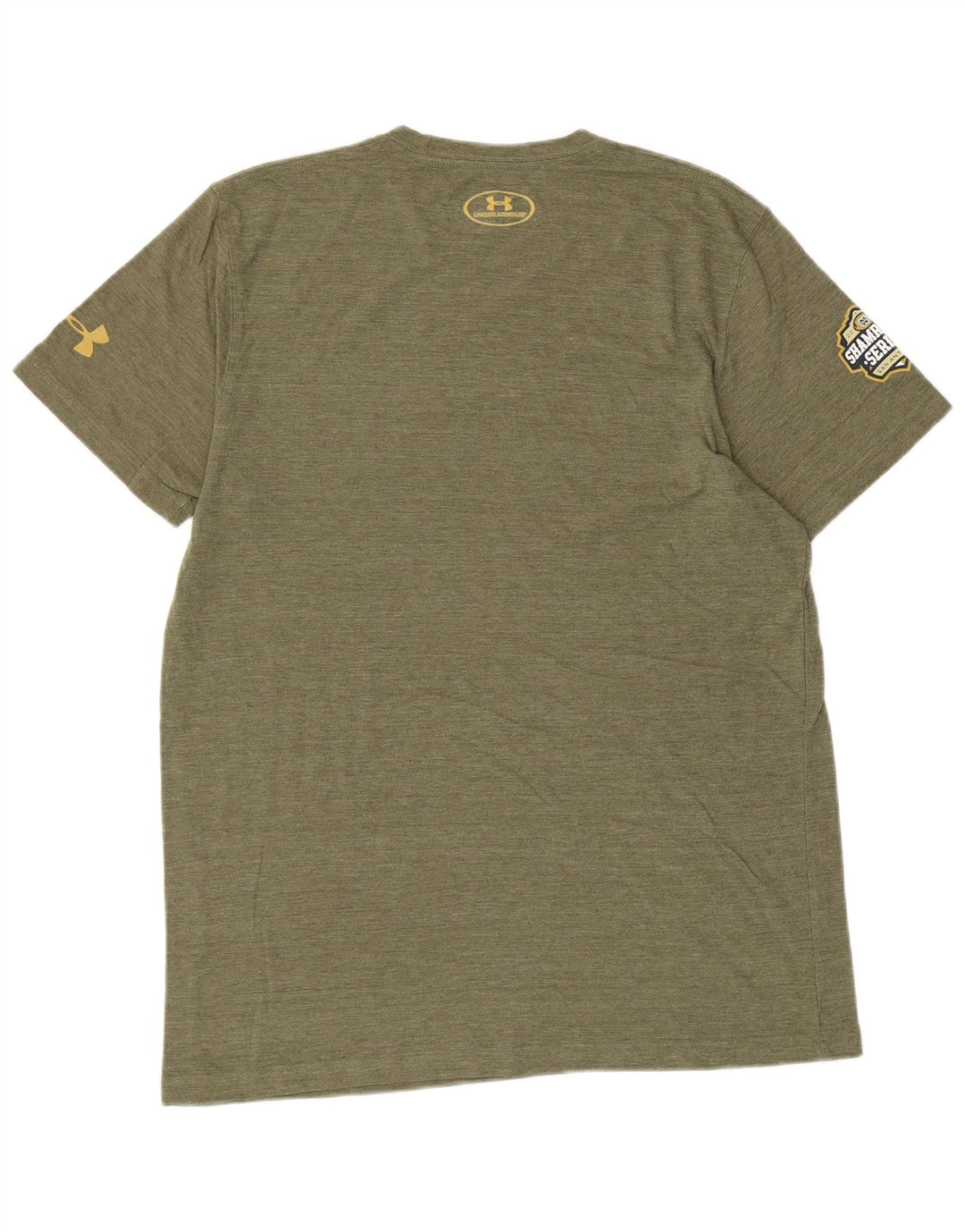 UNDER ARMOR Herre Heat Gear Grafisk T-Shirt Top Medium Khaki