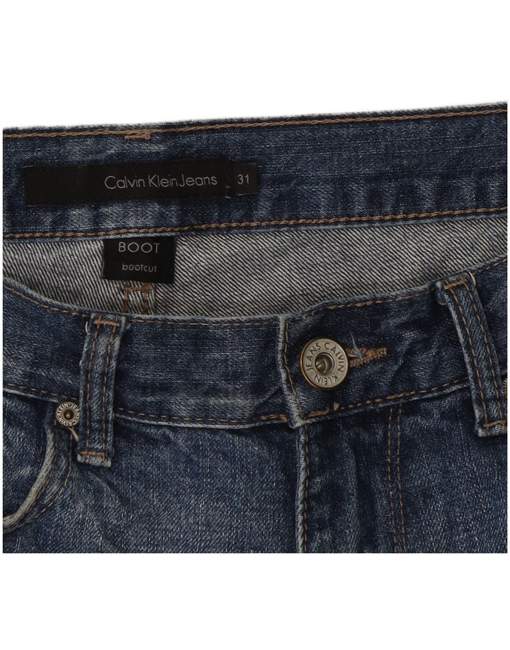 Calvin Klein Herre Bootcut Jeans W31 L32 Blå Bomuld