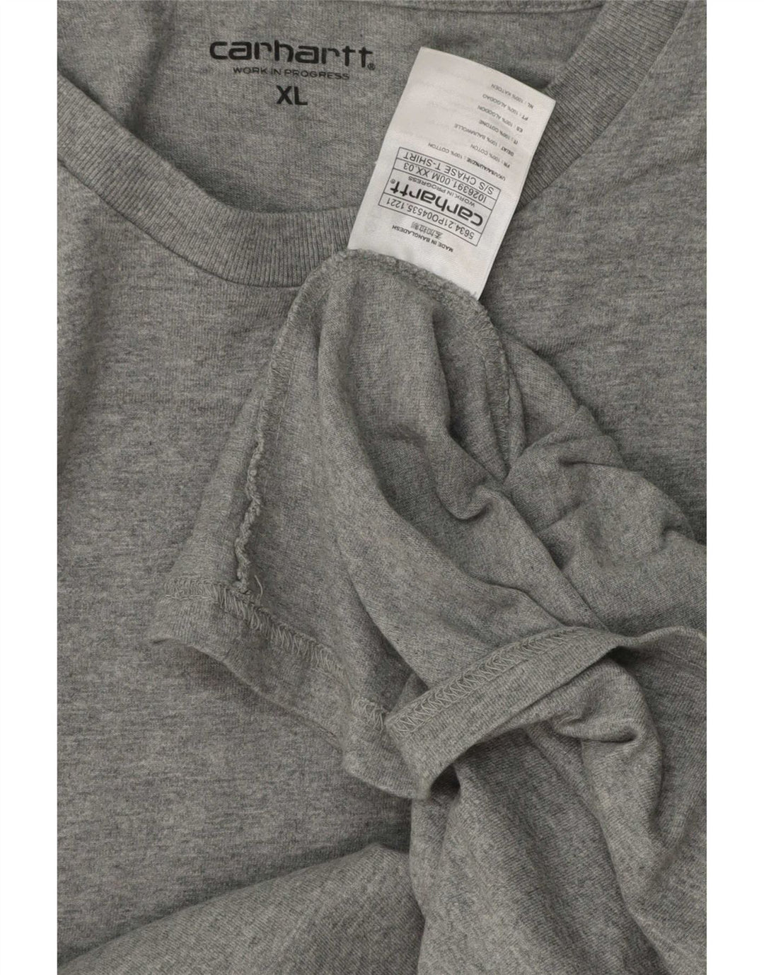 Carhartt Herre T-Shirt Top XL Grå Bomuld