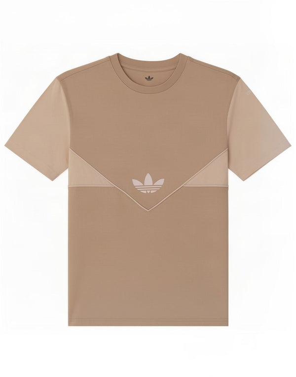 Adidas Drenge Grafisk T-Shirt Top 12-13 år Beige Colourblock