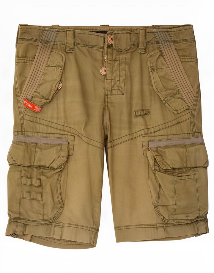 Superdry Cargo Shorts til mænd store W36 grøn bomuld