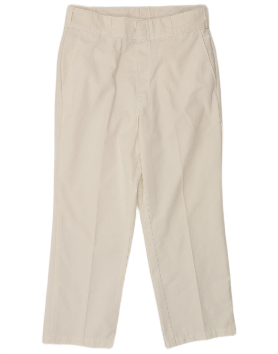 Dickies Lige Chinobukser til mænd W34 L28 Hvid polyester