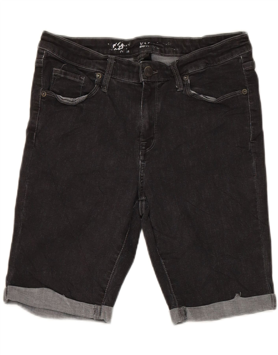 MOSSIMO Womens Denim Shorts US 12 Large W31 Black Cotton Vintage Mossimo and Second-Hand Mossimo from Messina Hembry 
