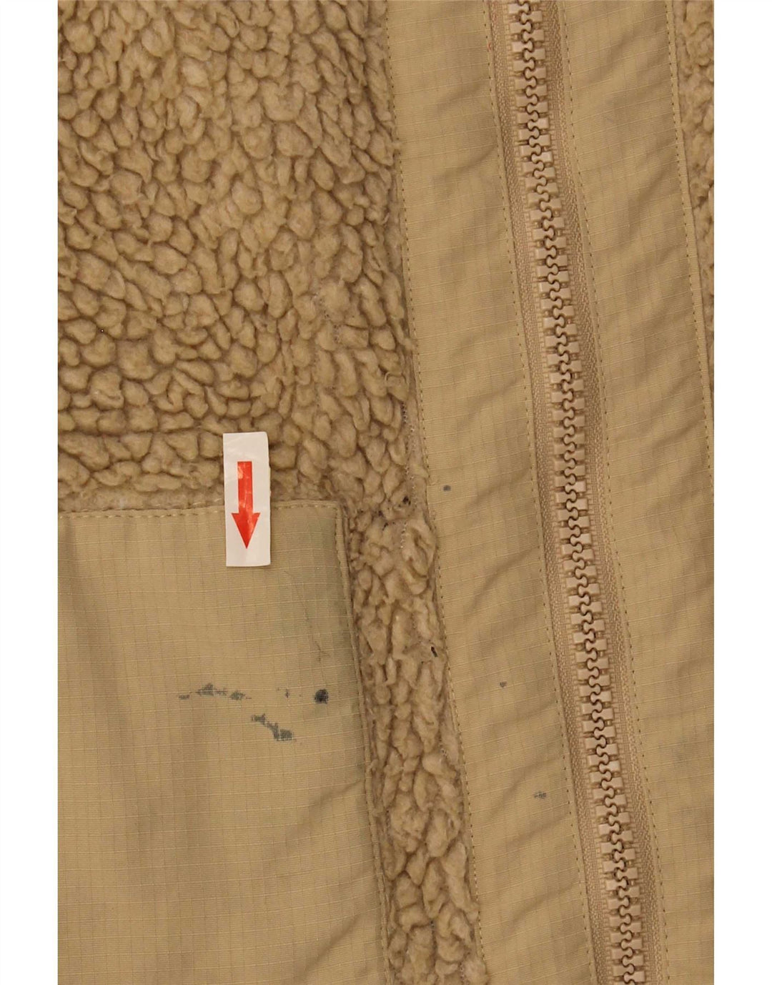 Urban Outfitters Fleecejakke til mænd UK 36 Small Beige Polyester