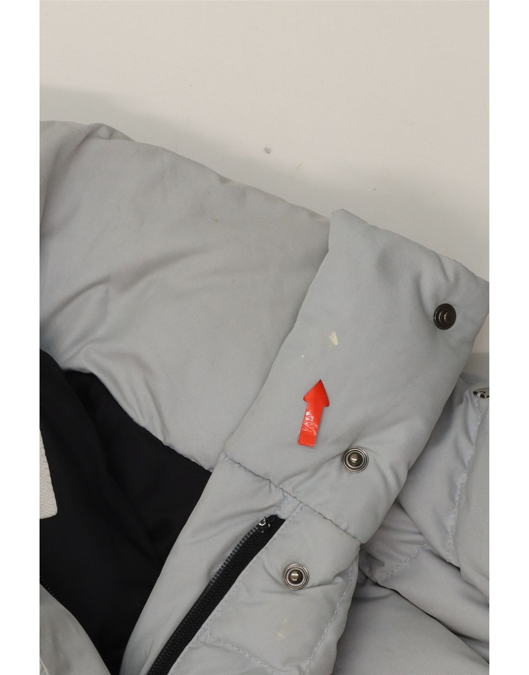 GEOSPIRIT Womens Hooded Padded Coat IT 44 Medium Grey Polyester Vintage Geospirit and Second-Hand Geospirit from Messina Hembry 
