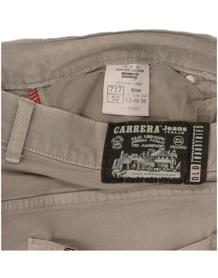 Carrera Mens 717 Slim Jeans W36 L33 Grå Bomuld