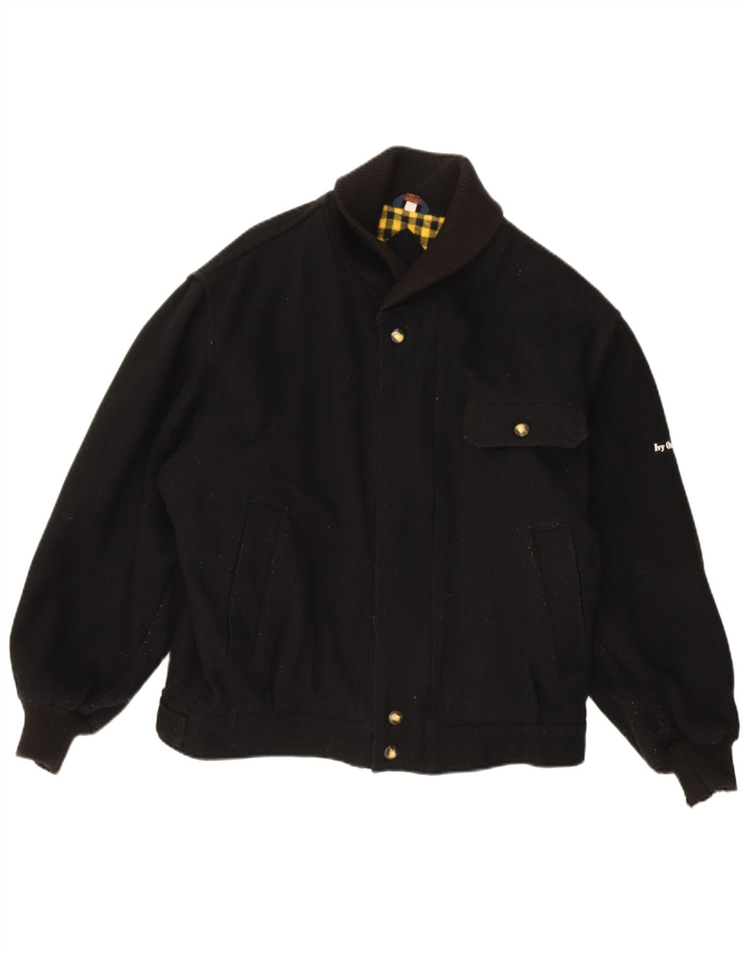 Ivy Oxford Herre Bomber Jacket UK 42 XL Sort Uld