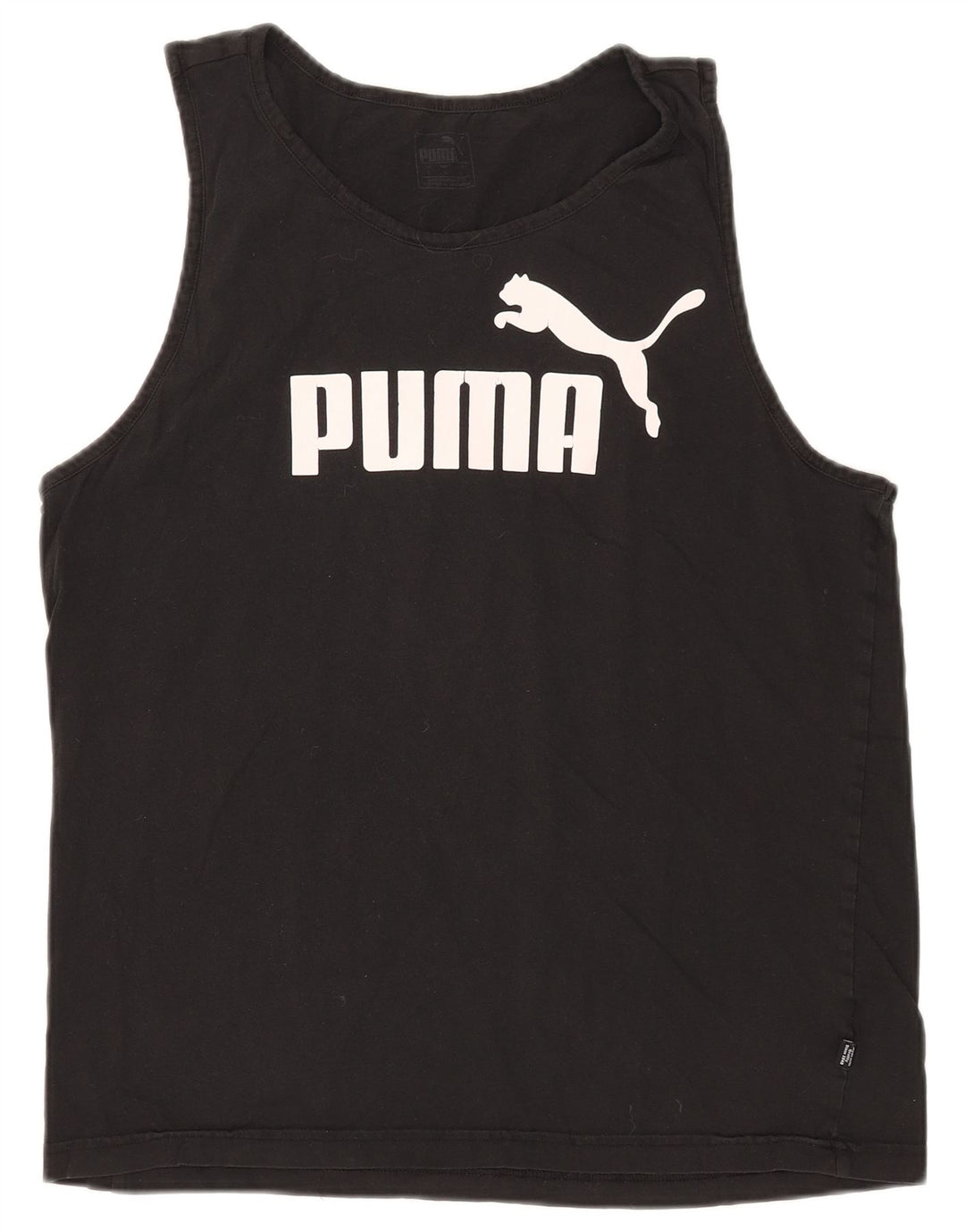 Puma Herre Grafisk Vest Top Stor Sort Bomuld