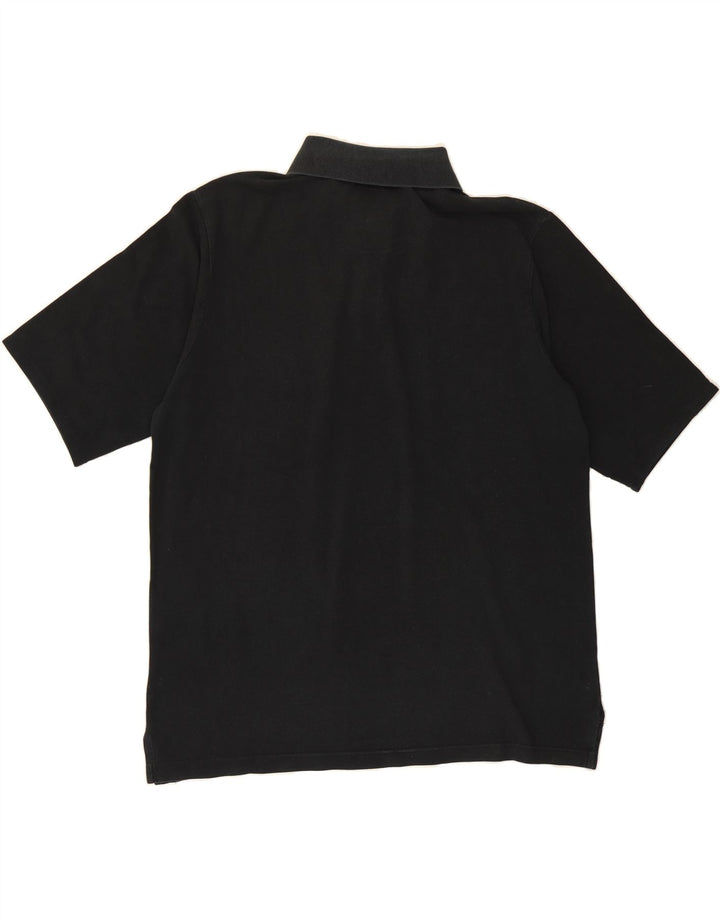 MURPHY & NYE Mens Polo Shirt 2XL Black Cotton