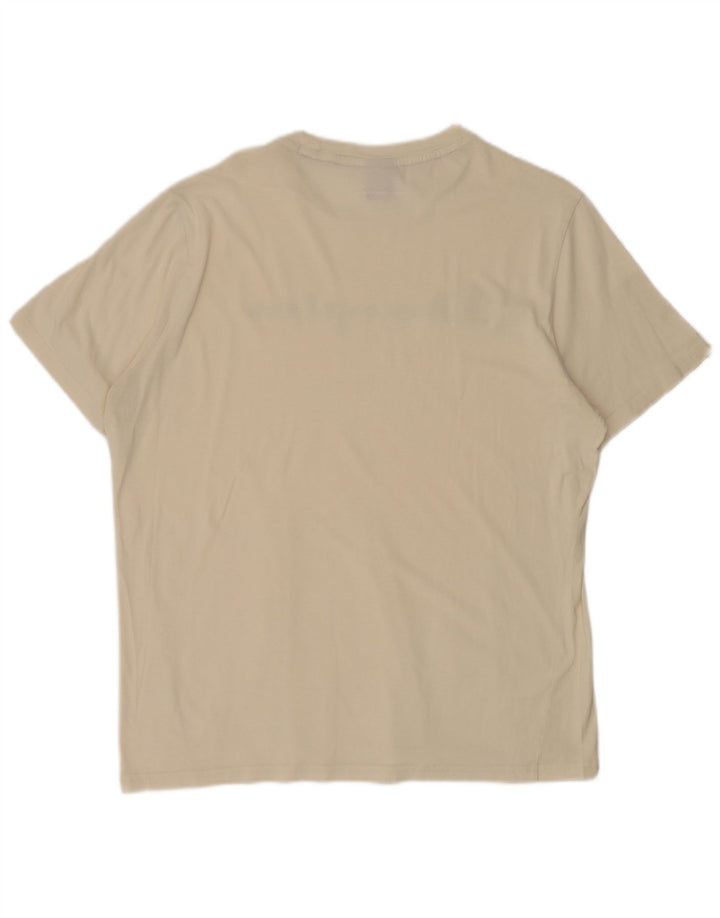 Champion Herre Grafisk T-Shirt Top XL Hvid