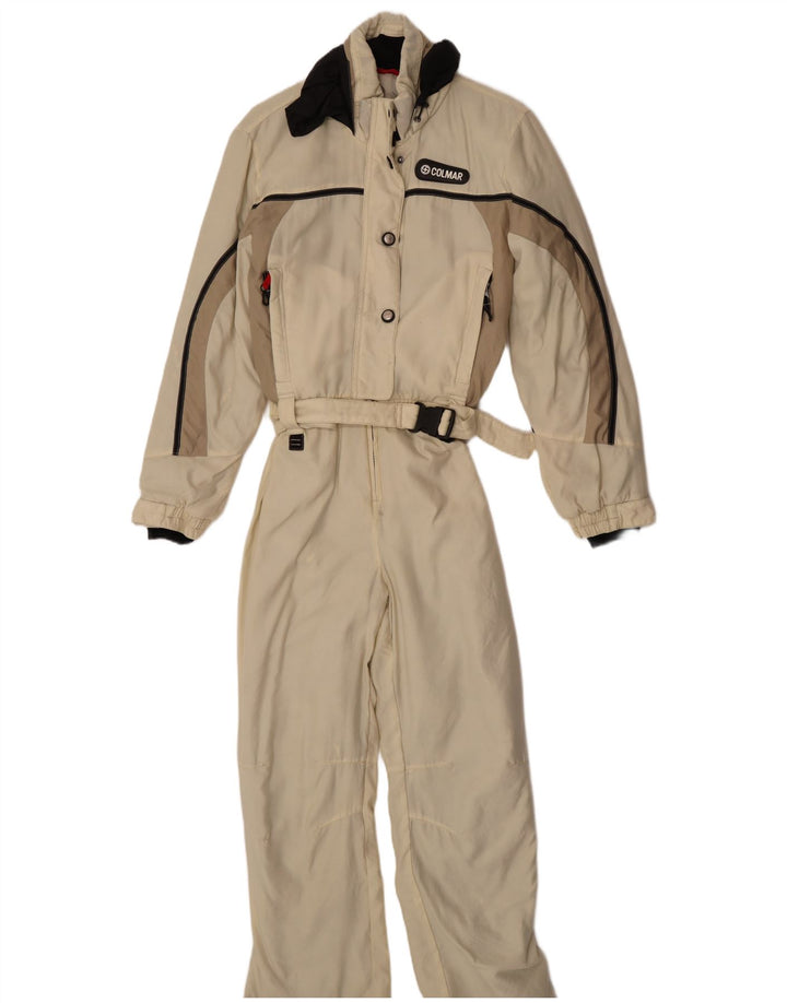 Colmar Dame Ski Jumpsuit IT 42 Small Off White Colourblock Polyamid