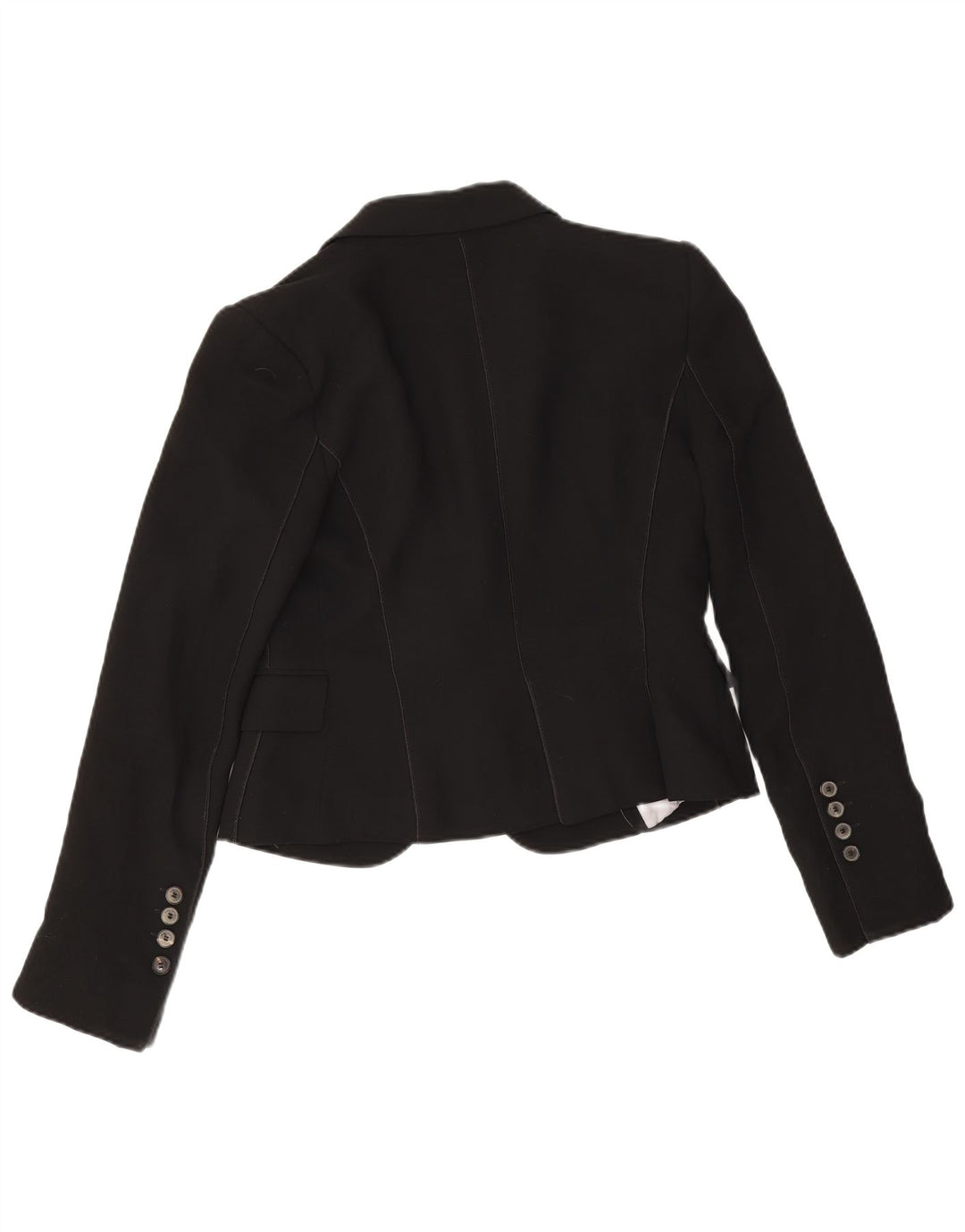 Zara Dame 1 Knap Blazer Jakke EU 38 Lille Sort