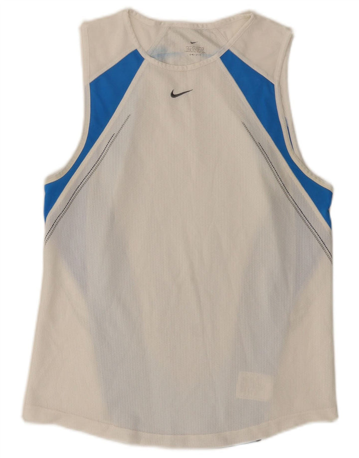 Nike Herre Dri Fit Vest Top Lille hvid Colourblock Polyester