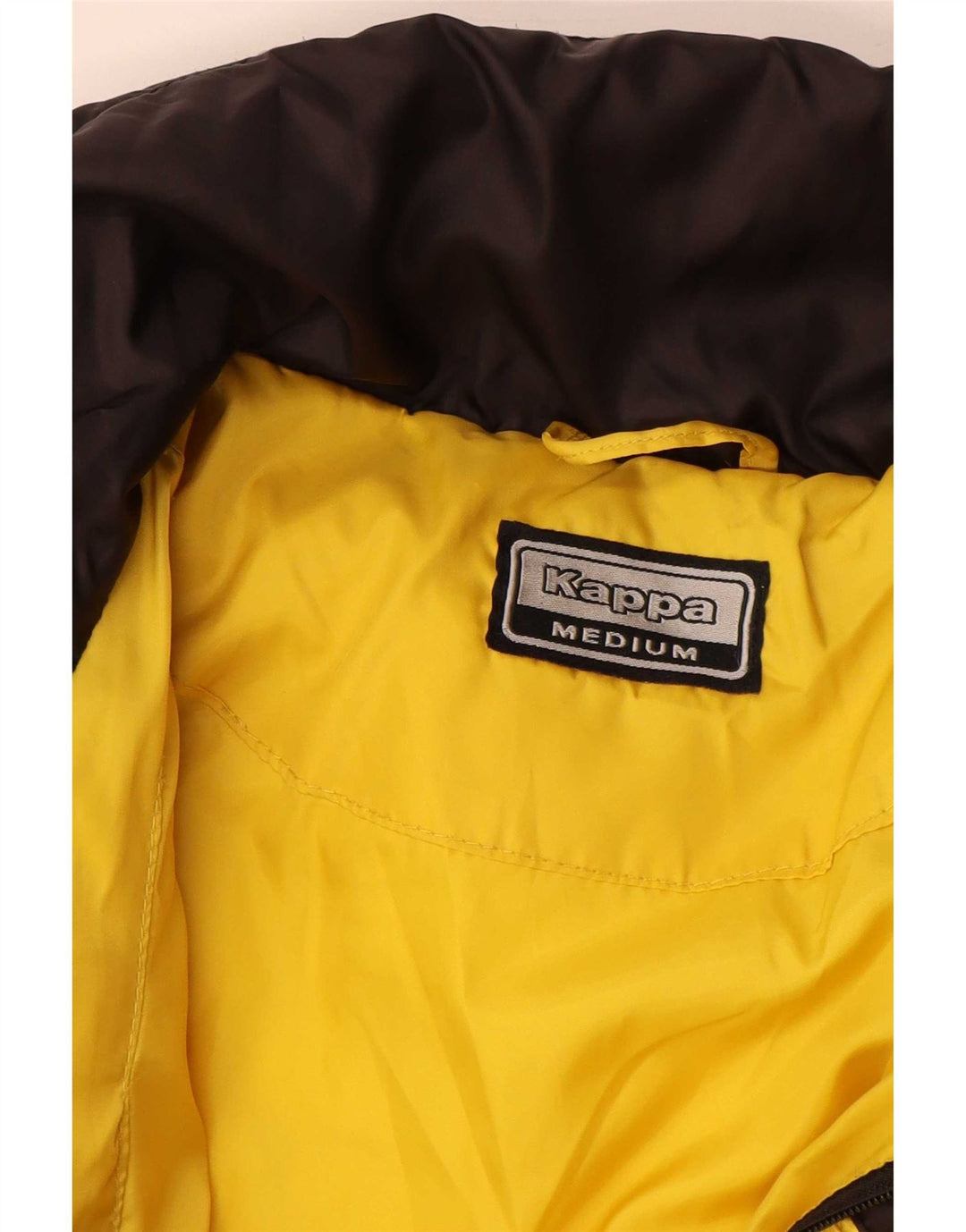 Kappa Polstret Herrejakke UK 38 Medium Gul Colourblock Polyamid
