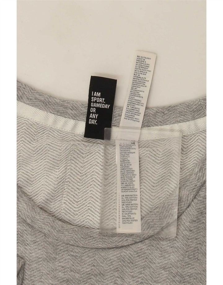Adidas Herre grafisk T-shirt Top Medium Grey Flecked Bomuld