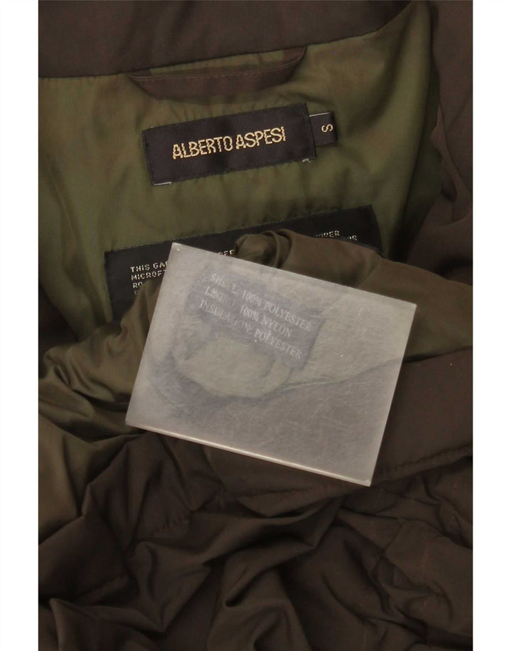Alberto Aspesi Dame Utility Jacket UK 36 Small Brown Polyester