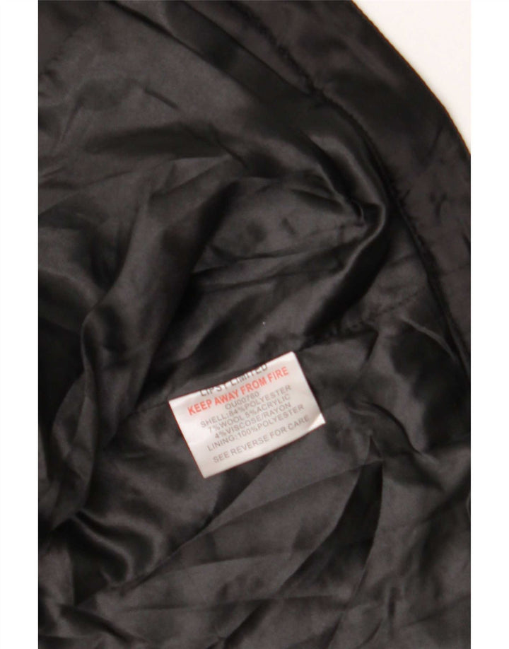 Lipsy Womens 3/4-ærmet Bolero-jakke UK 12 Medium Black Ternet polyester