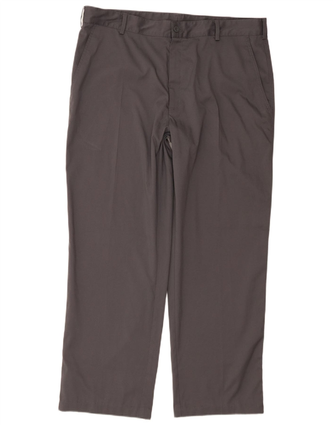 Nike Herre Dri Fit Lige Chino-bukser W36 L30 Grå polyester