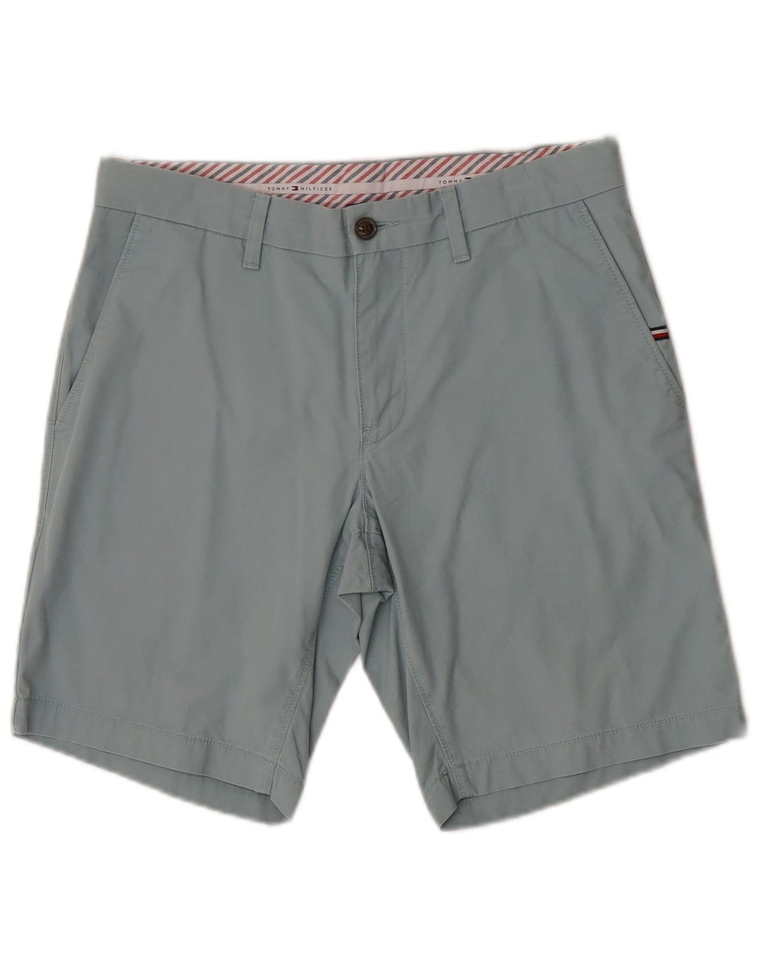 Tommy Hilfiger Herre Chino Shorts W32 Medium Blue Bomuld