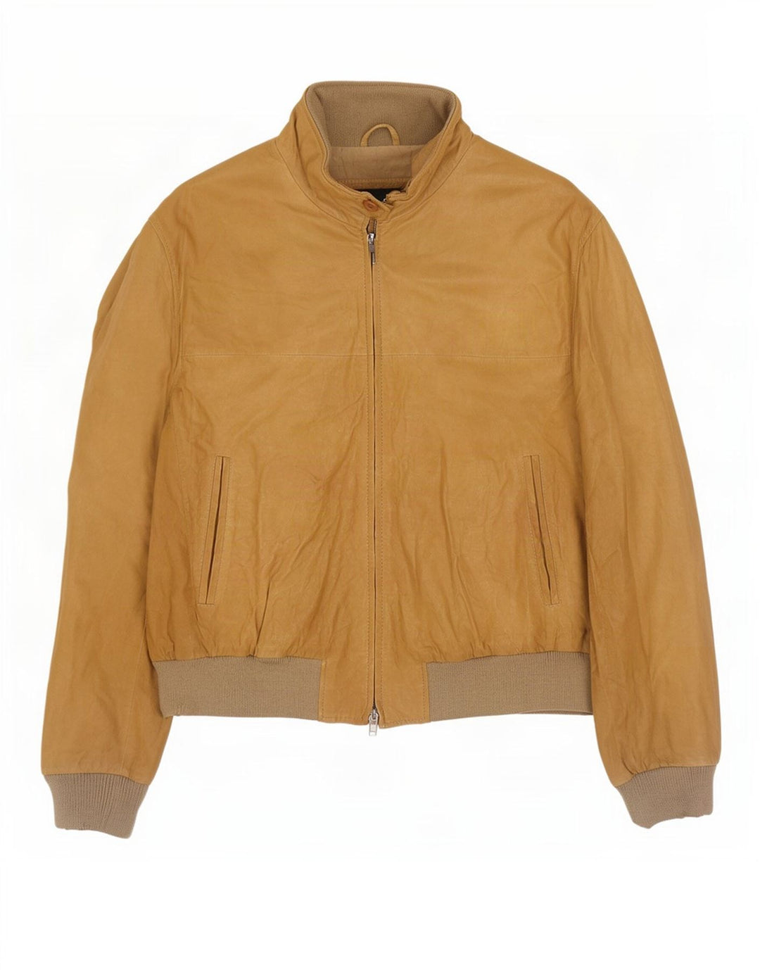 Massimo Rebecchi Dame Læderjakke IT 54 3XL Beige