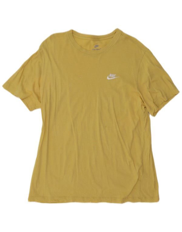 Nike Herre T-shirt Top Medium Gul