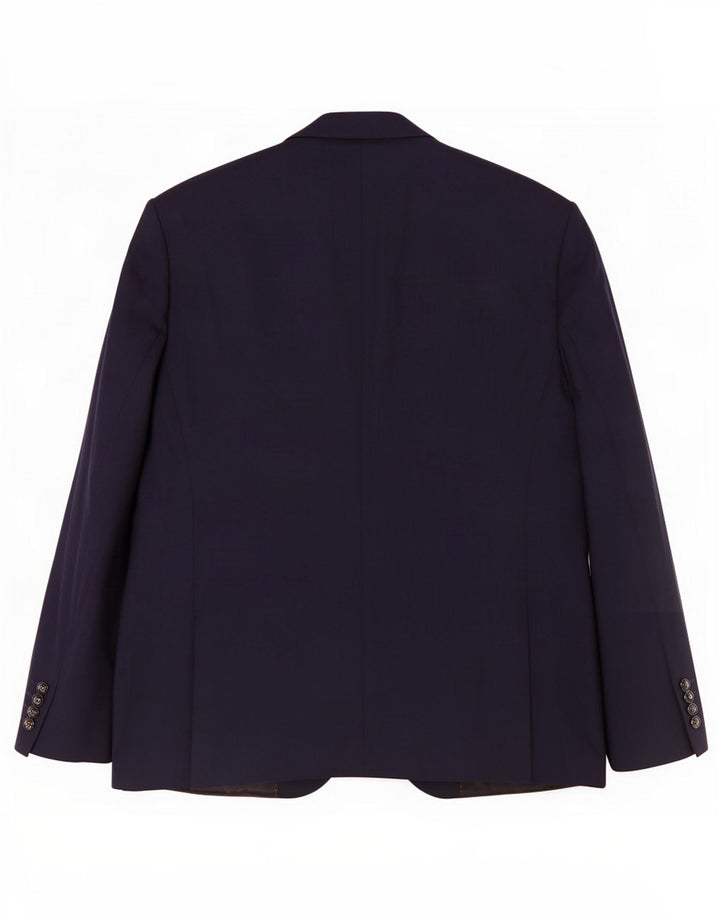 Zara Herre 2-knaps blazerjakke EU 56 XL Marineblå Polyester