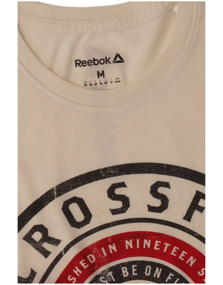 Reebok Herre grafisk T-shirt Top Medium White