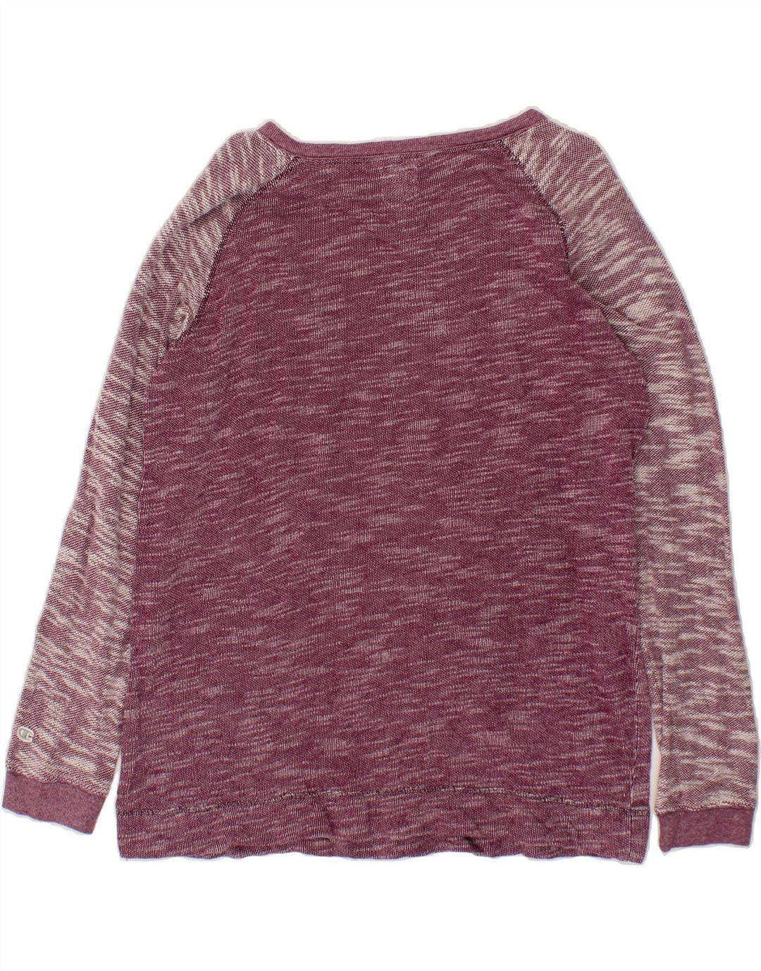 CHAMPION Womens Sweatshirt Jumper UK 18 XL Burgundy Flecked Polyester Vintage Champion and Second-Hand Champion from Messina Hembry 