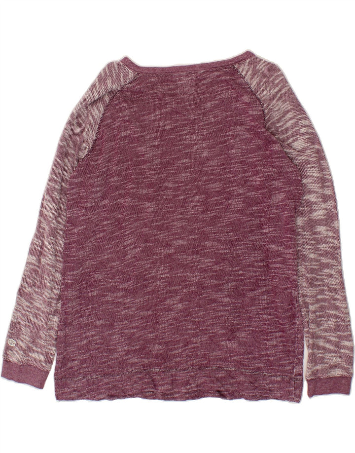 CHAMPION Womens Sweatshirt Jumper UK 18 XL Burgundy Flecked Polyester Vintage Champion and Second-Hand Champion from Messina Hembry 