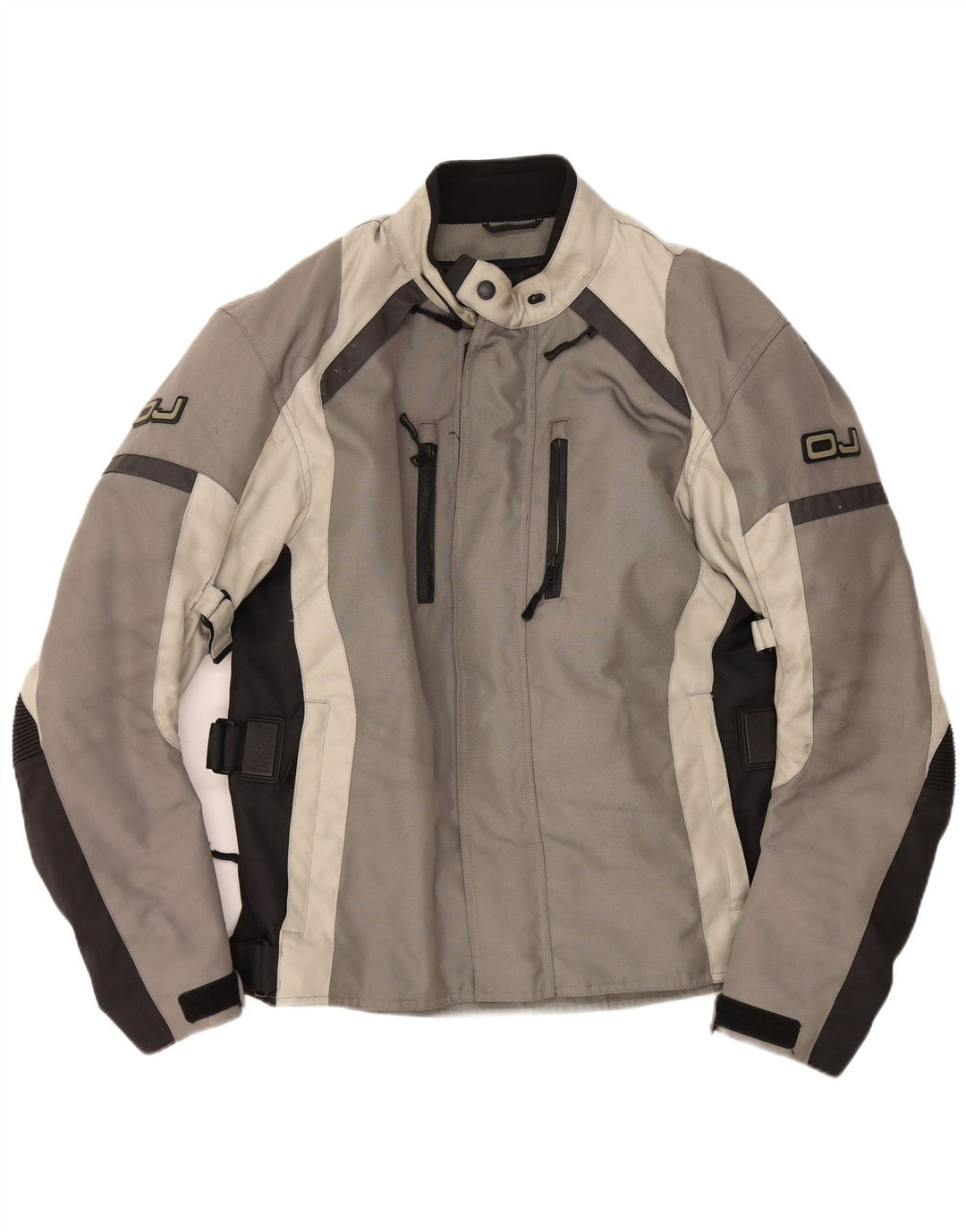 OJ Atmosfere Herre Graphic Bomber Jacket UK 40 Large Grey Colourblock