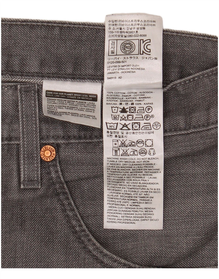 Levi's Herre 508 tilspidsede jeans W34 L32 Grå bomuld