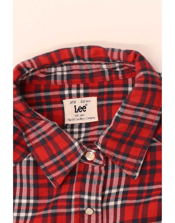 Lee Dame Flannel Shirt UK 16 Large Red Check