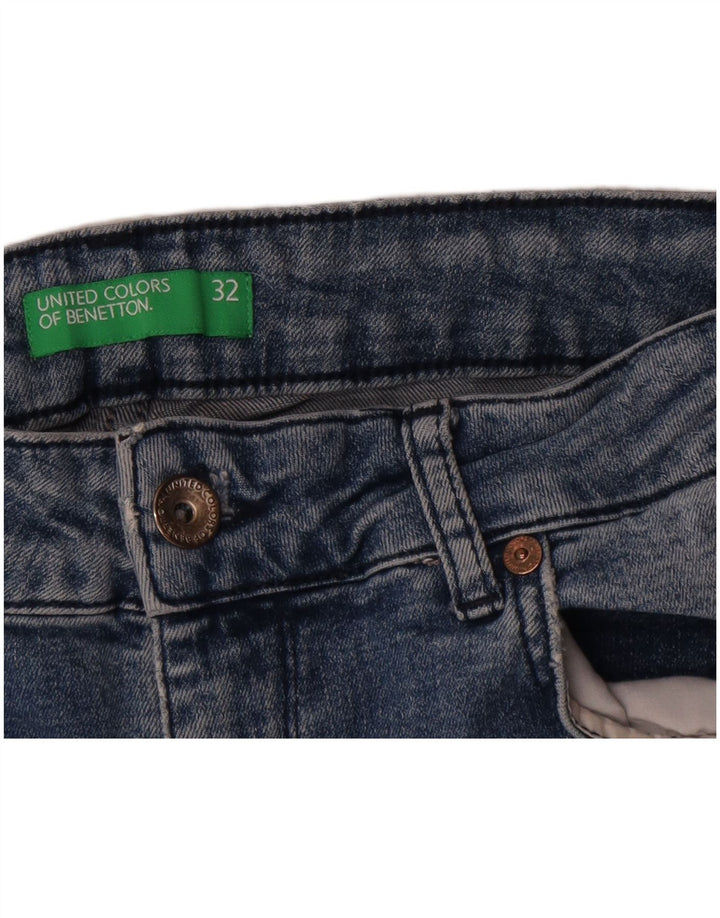 Benetton Dame Slim Jeans W32 L26 Blå
