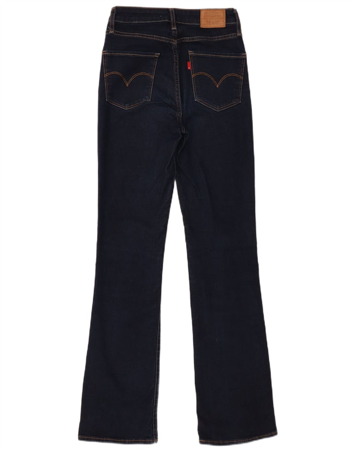 Levi's Dame 725 High Rise Bootcut Jeans W26 L32 Marineblå Bomuld