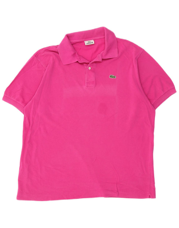 LACOSTE Poloshirt til mænd str. 6 XL Pink Bomuld
