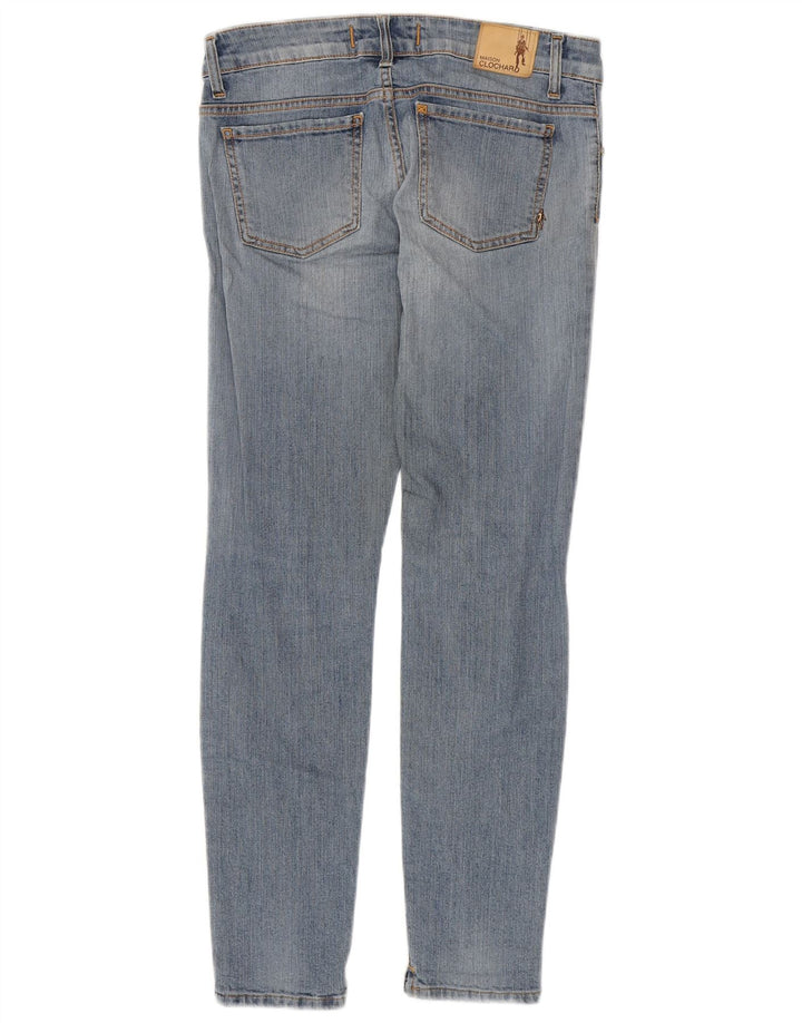 MAISON CLOCHARD Dame Slim Jeans W28 L29 Blå Bomuld