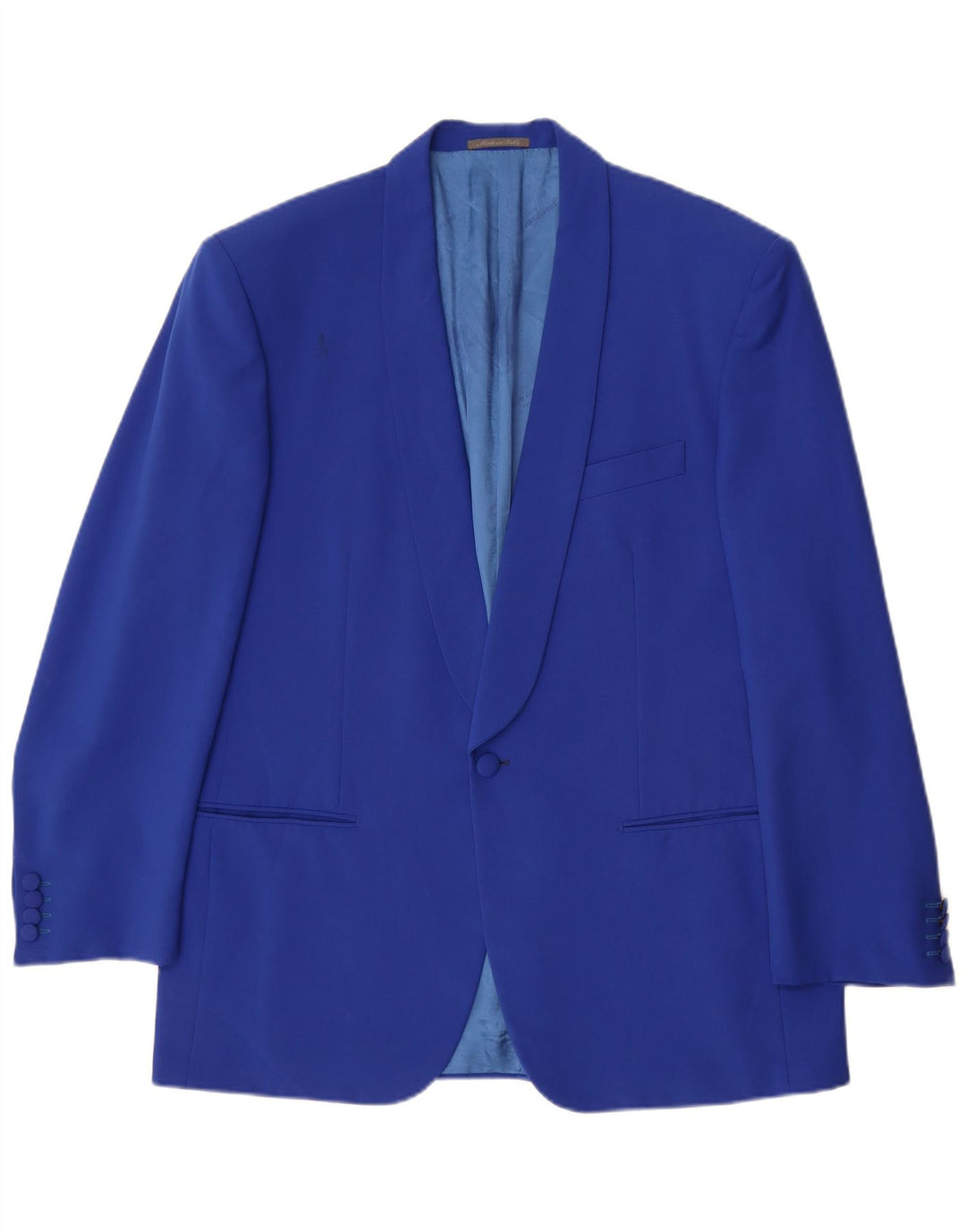 Pierre Cardin Herre 1 knap 2 stykke jakkesæt IT 52 XL W34 L30 blå uld