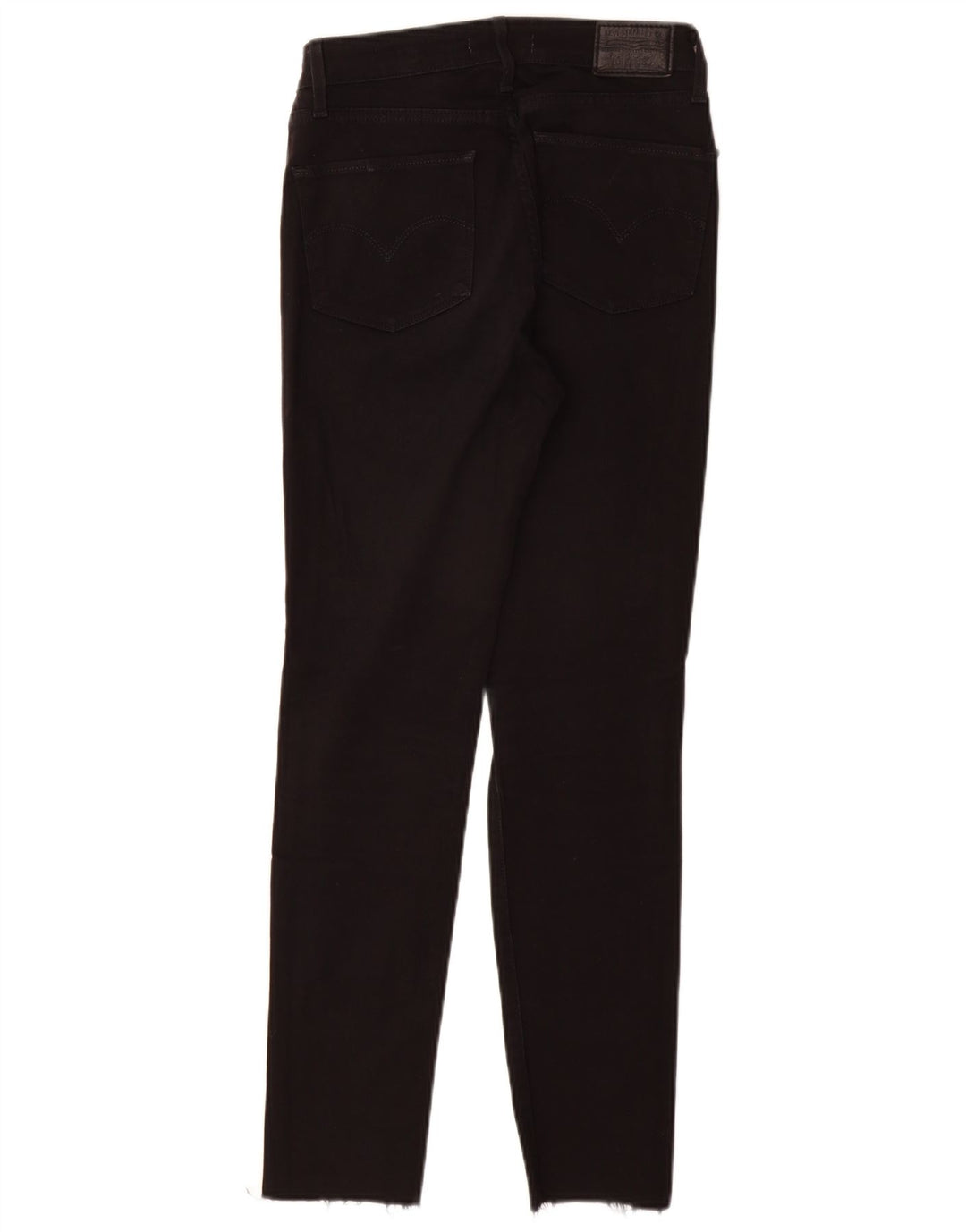 LEVI'S Dame 721 Skinny Jeans med høj talje W27 L28 sort bomuld